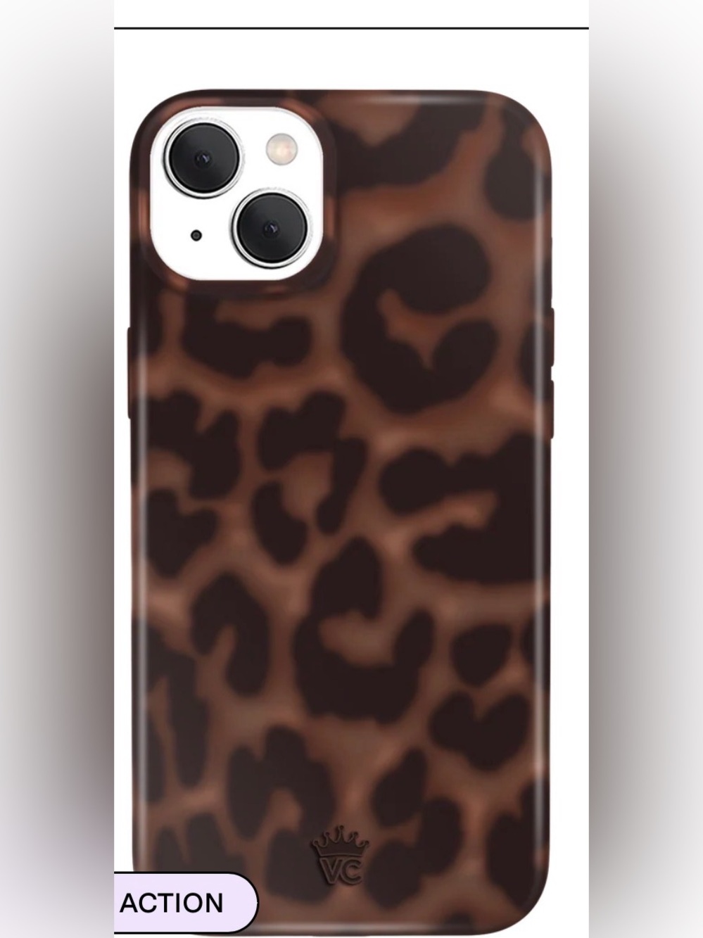 Velvet Caviar Leopard Print Brown & Black iPhone 15 case. Never used!